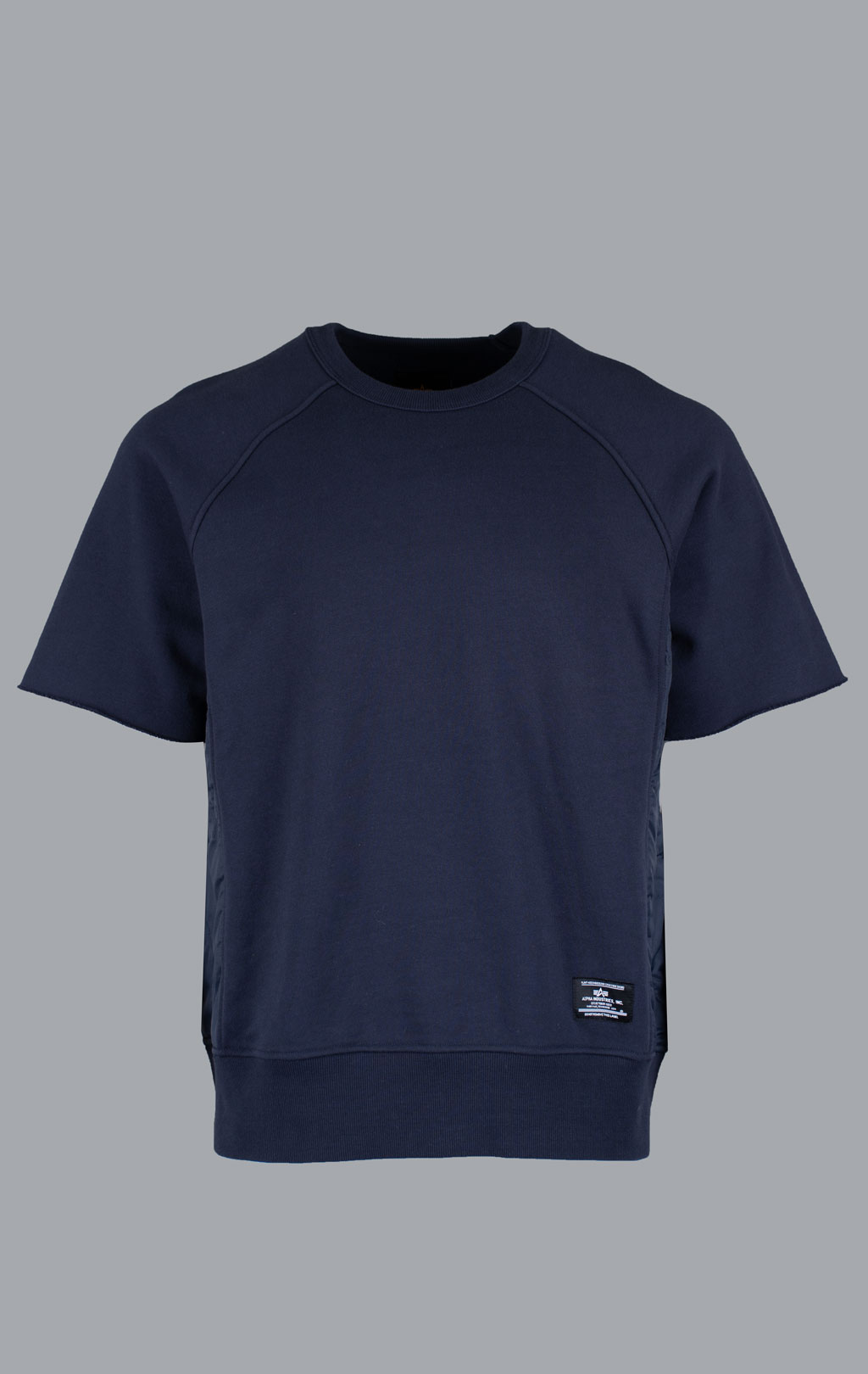 Свитшот ALPHA INDUSTRIES SHORT SLEEVE SWEATSHIRT SS 24 m replica blue 