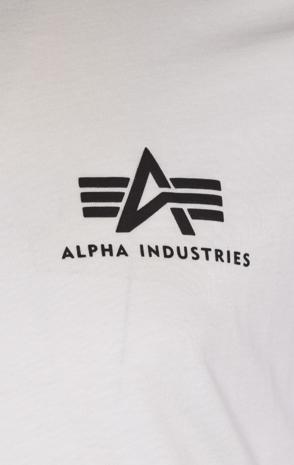 Лонгслив ALPHA INDUSTRIES SLEEVE PRINT HEAVY LS white 