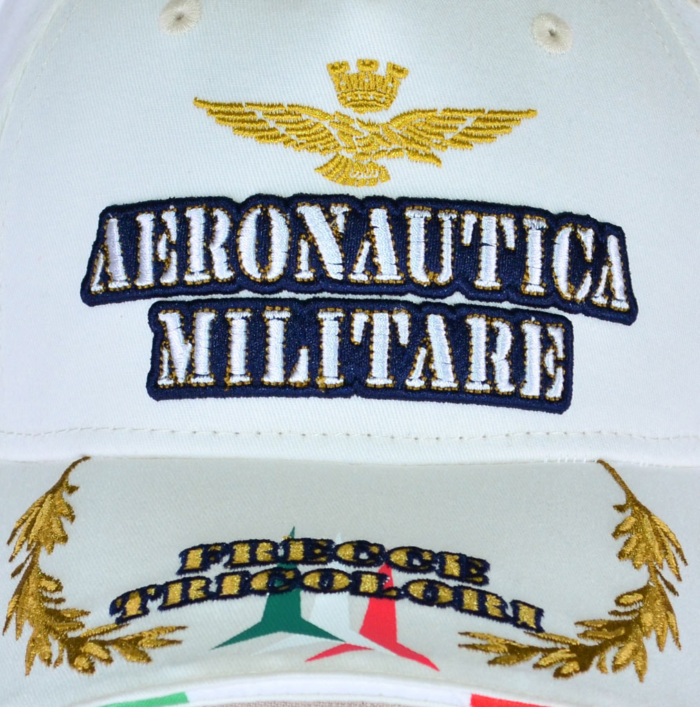 Бейсболка AERONAUTICA MILITARE bianco ottico (HA 982)