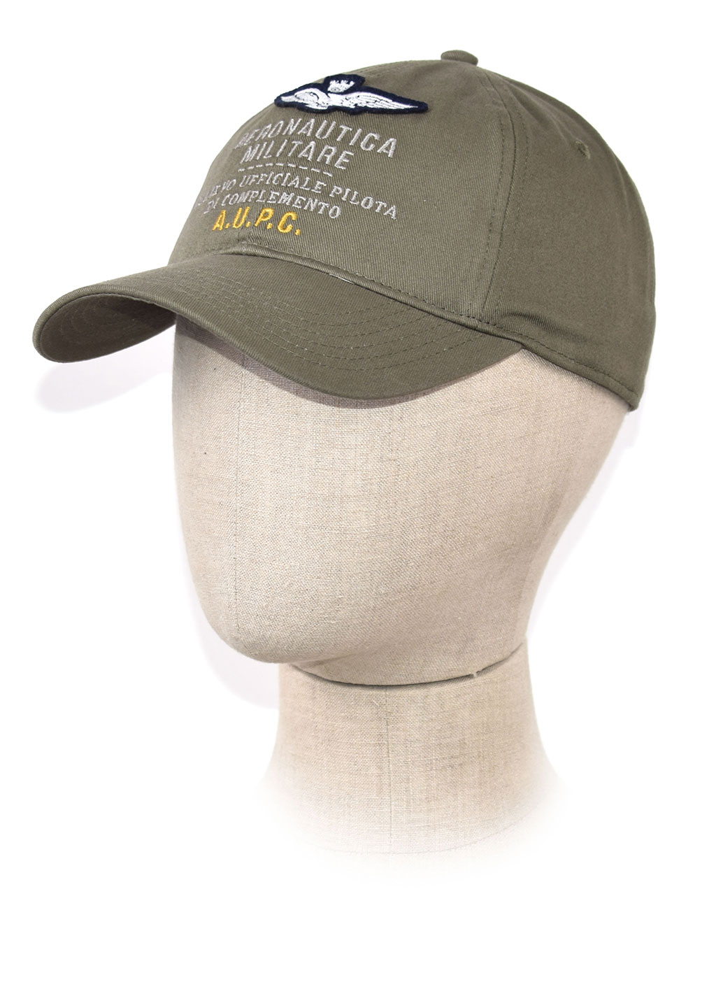 Бейсболка AERONAUTICA MILITARE SS 20/CN verde militare (HA 1039)