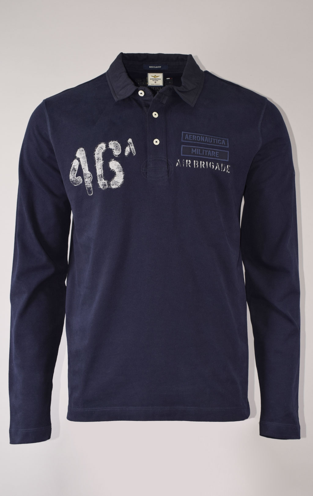 Поло-лонгслив AERONAUTICA MILITARE FW 23/24/TR dark blue (PO 1708) 