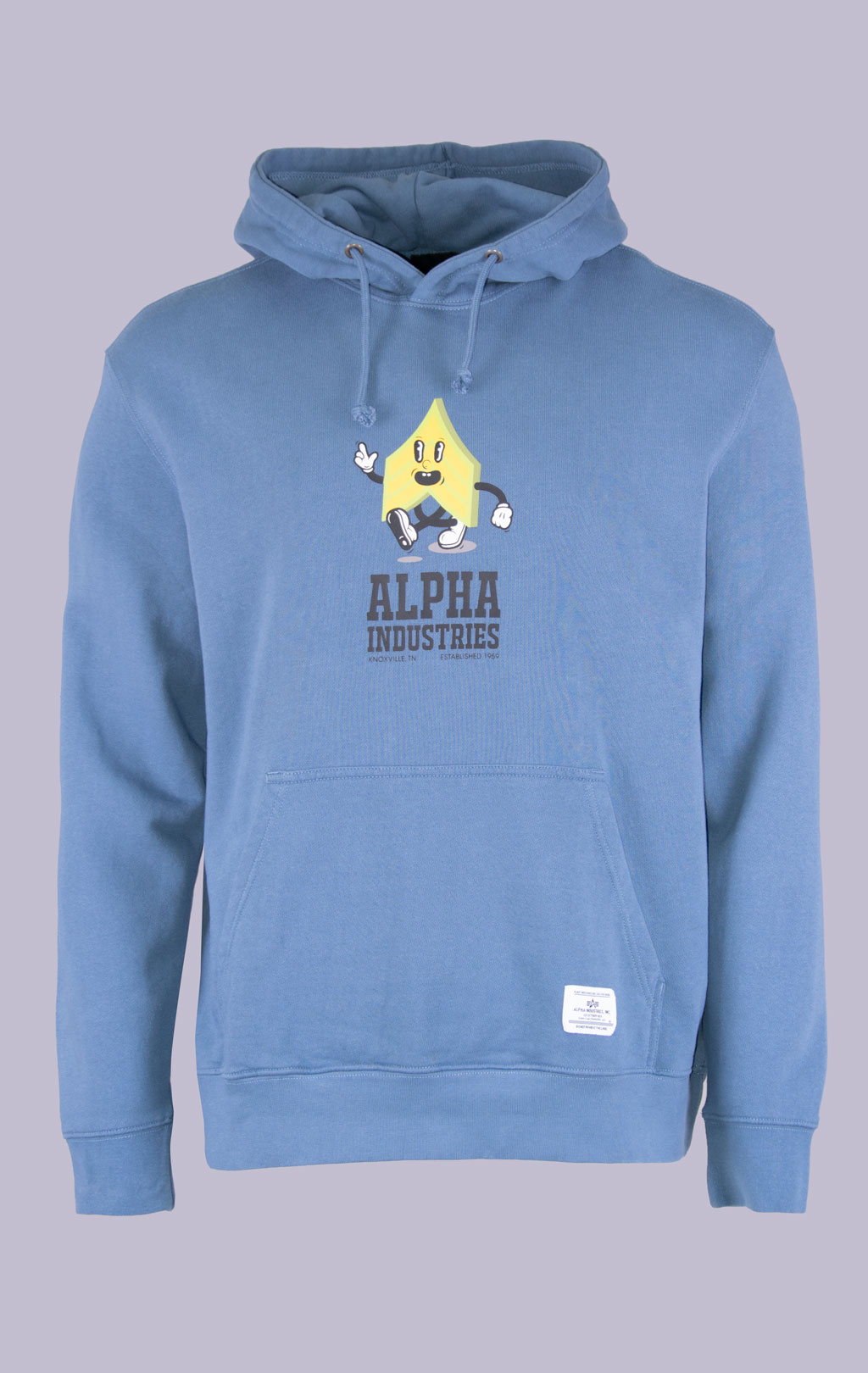 Толстовка ALPHA INDUSTRIES ALPHA BADGE HOODIE SS 24 m copen blue 