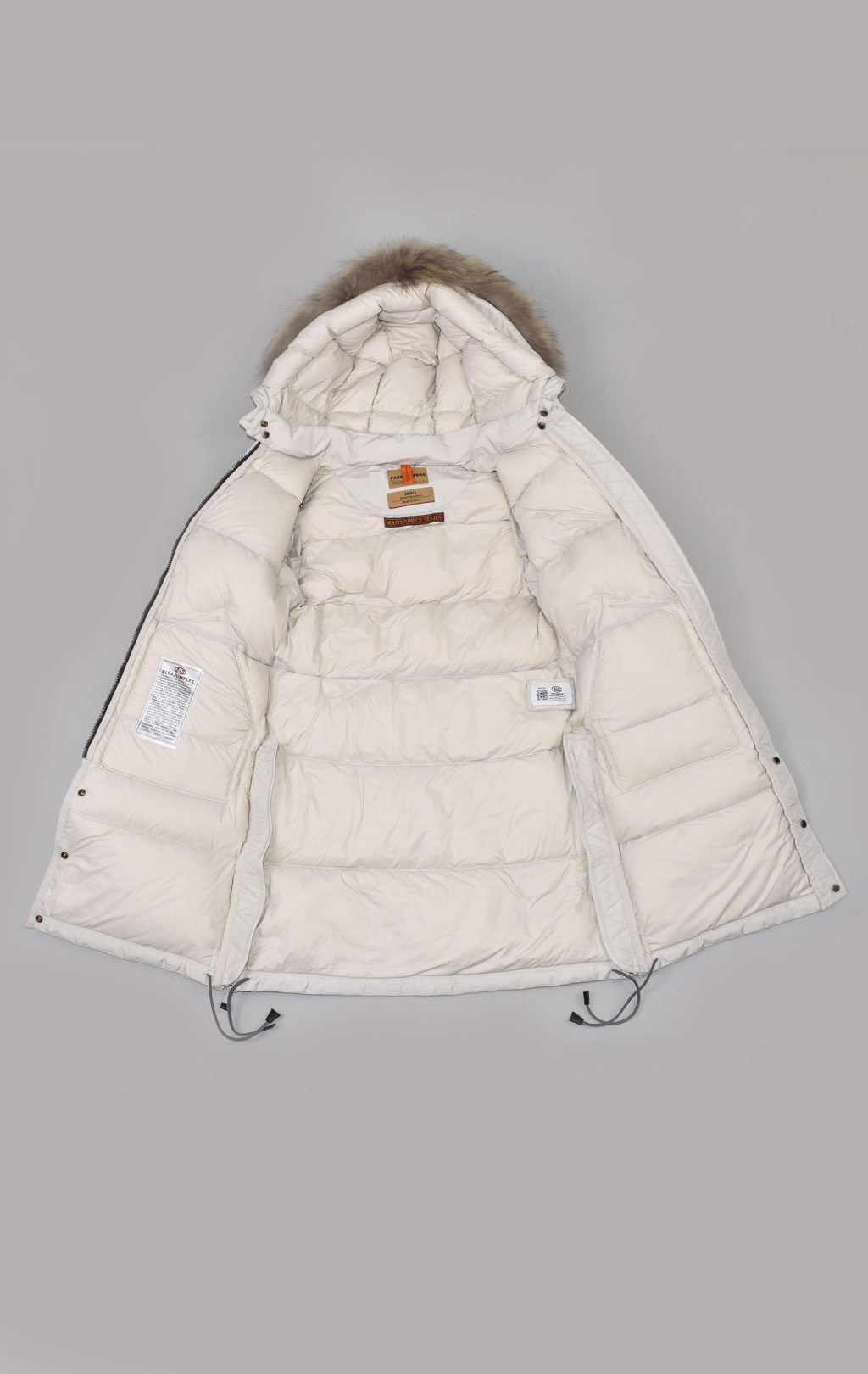 Женская куртка-пуховик PARAJUMPERS LONG BEAR FW 21/22 silver grey 