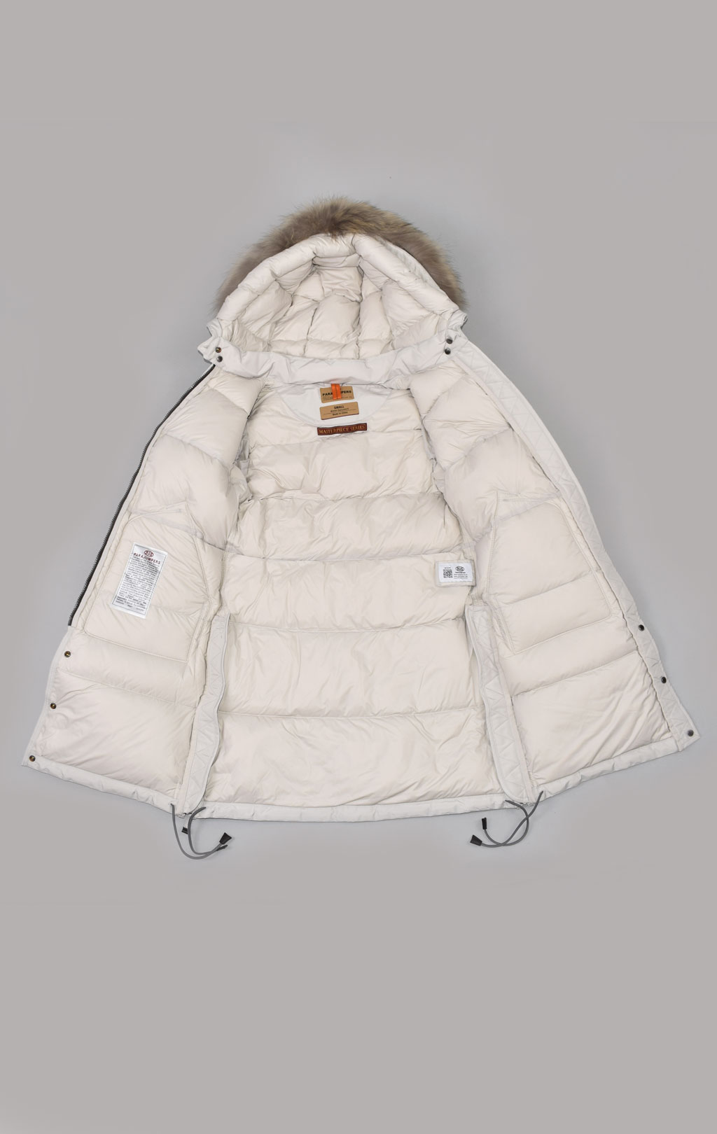 Женская куртка-пуховик PARAJUMPERS LONG BEAR FW 21/22 silver grey 