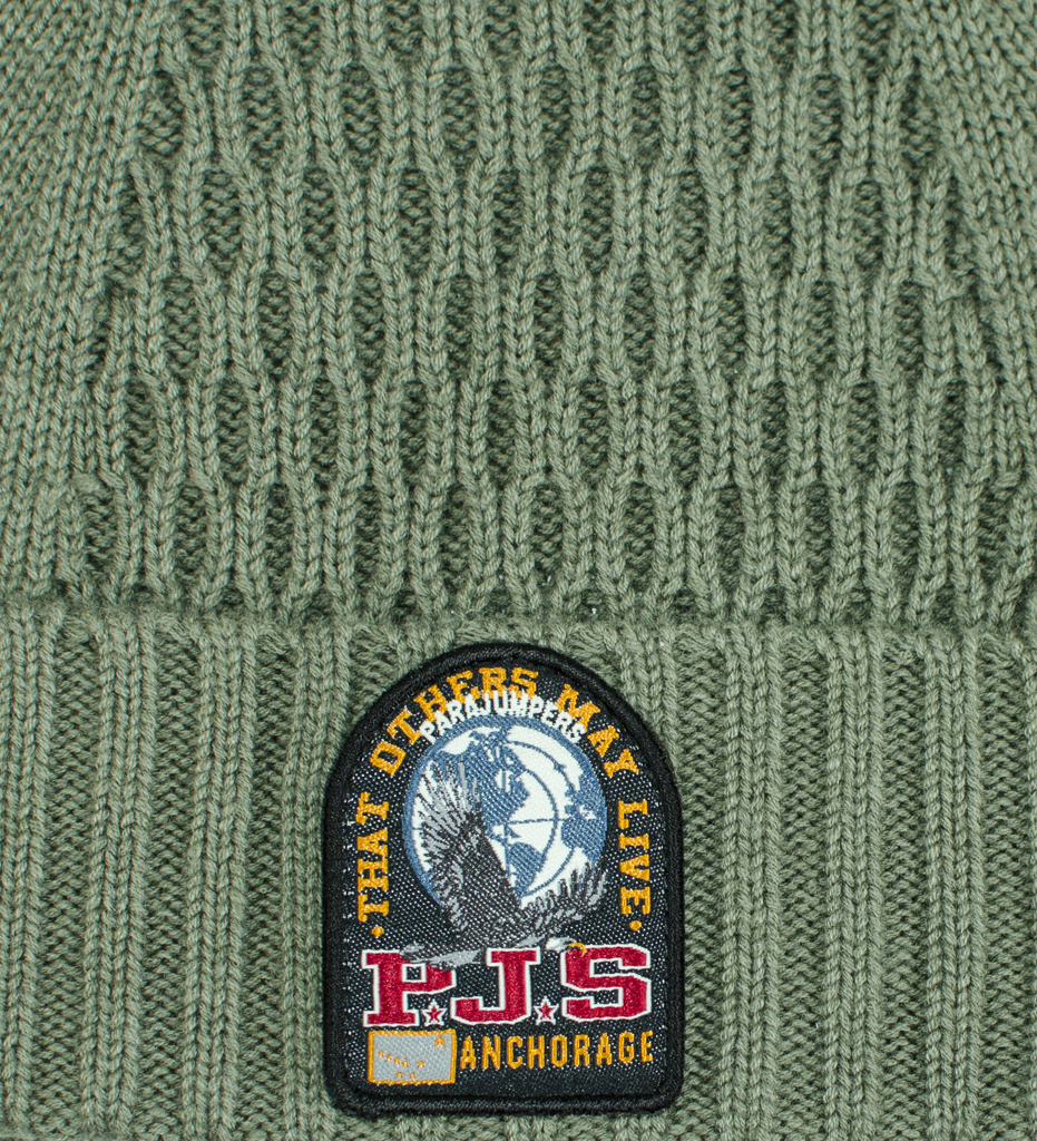 Шапка вязаная PARAJUMPERS WAFFLE HAT military 