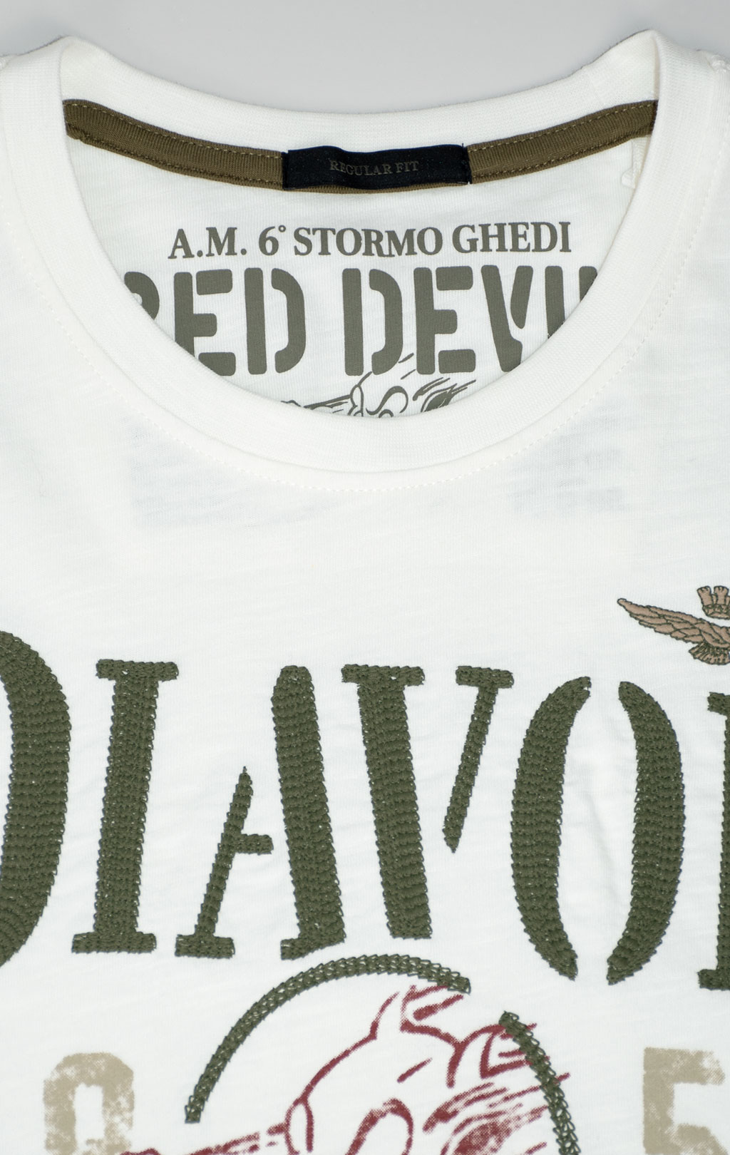 Футболка AERONAUTICA MILITARE SS 25 m/BD milk white (TS 2422)