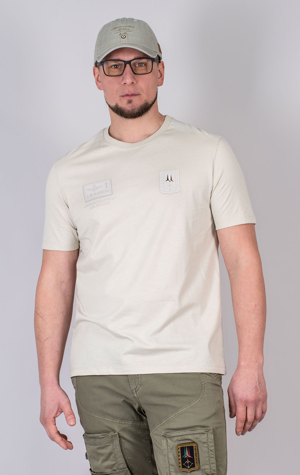 Футболка AERONAUTICA MILITARE SS 25 m/IT ghiaccio (TS 2419) 