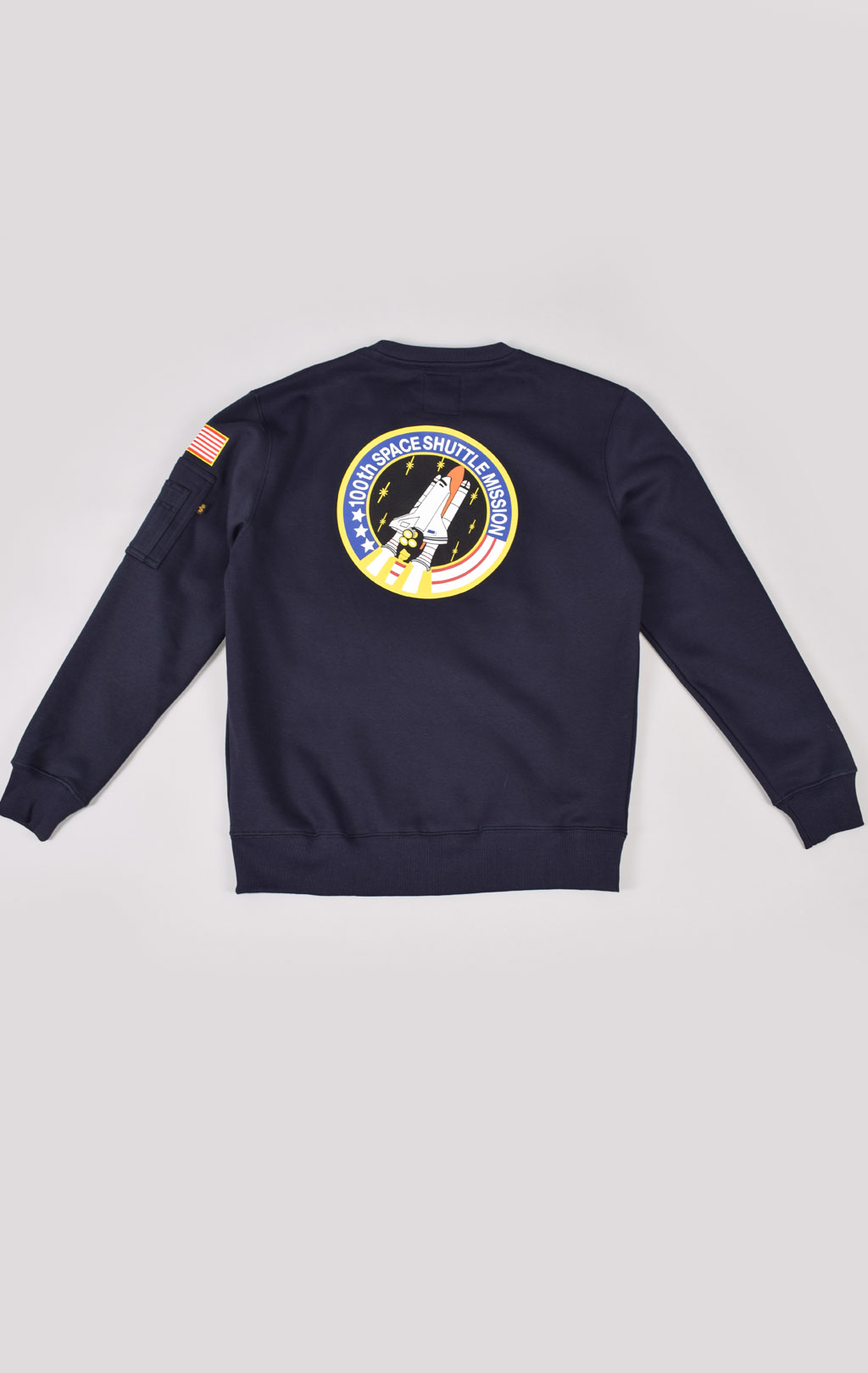 Свитшот ALPHA INDUSTRIES NASA SPACE SHUTTLE SWEATER rep. blue 