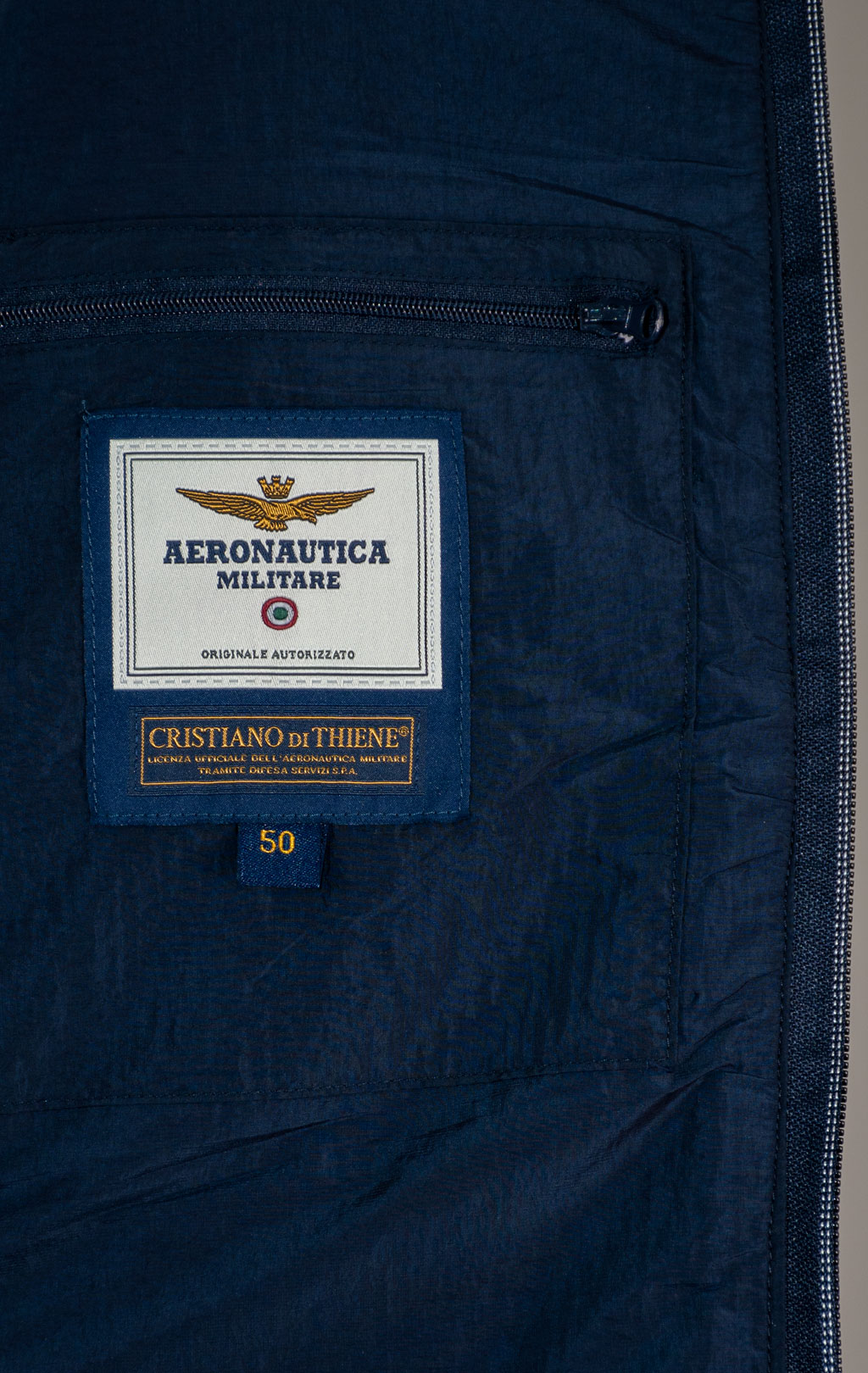Куртка с капюшоном AERONAUTICA MILITARE FW 25/26/MN blue navy (AM 1383) 