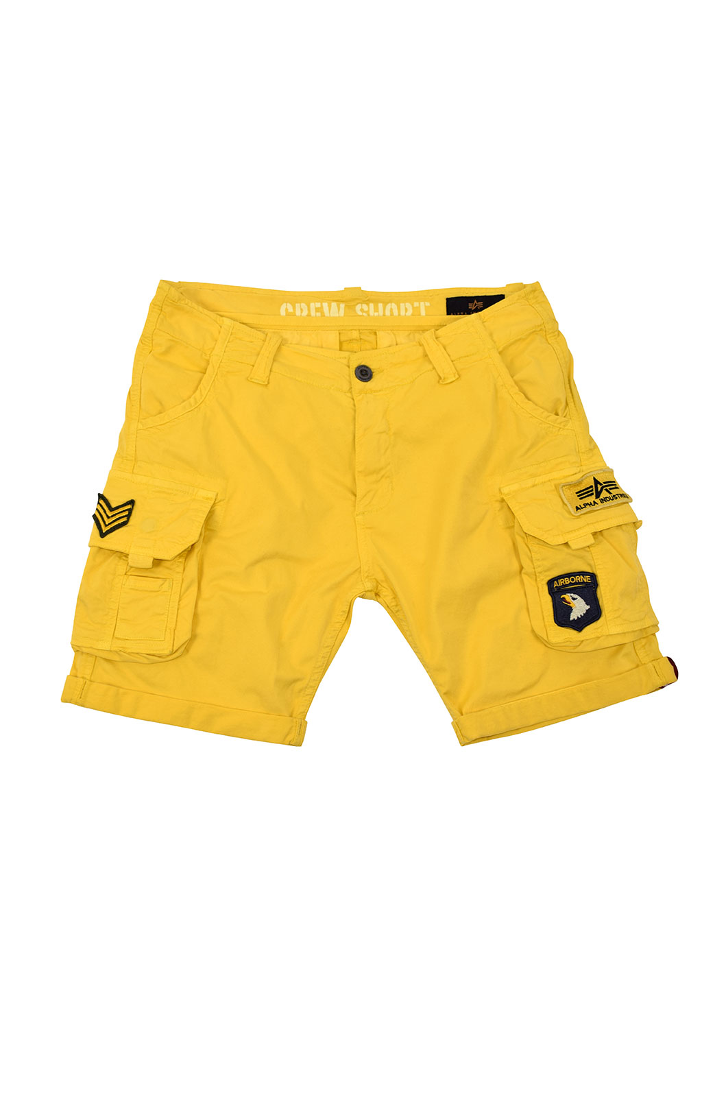 Шорты ALPHA INDUSTRIES CREW SHORT PATCH empire yellow 