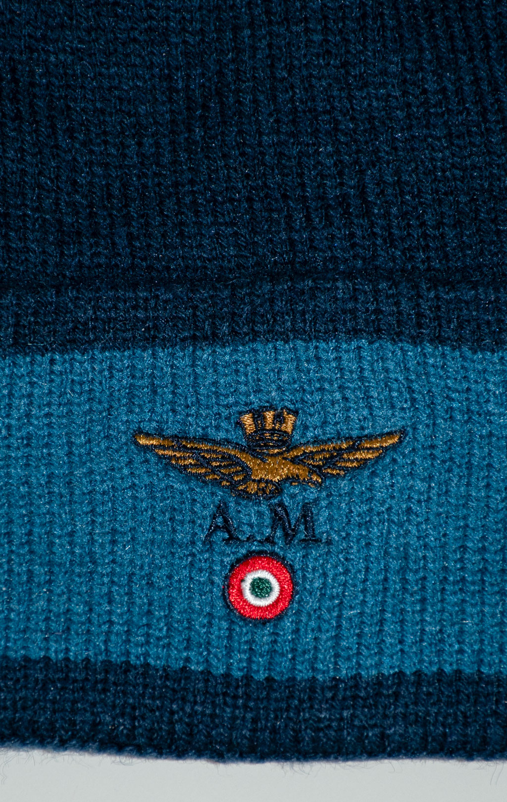 Шапка вязаная AERONAUTICA MILITARE FW 25/26/CN blue navy (CU 0082) 