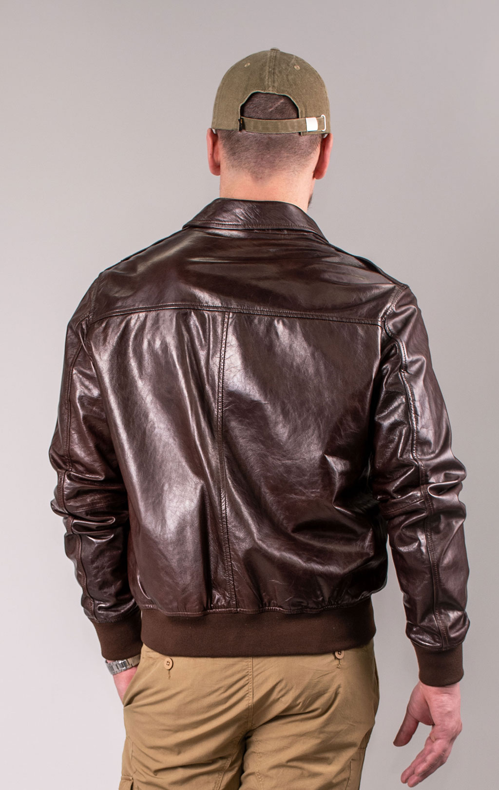 Куртка BLAUER кожа SS 24 m brown (LO2418) 