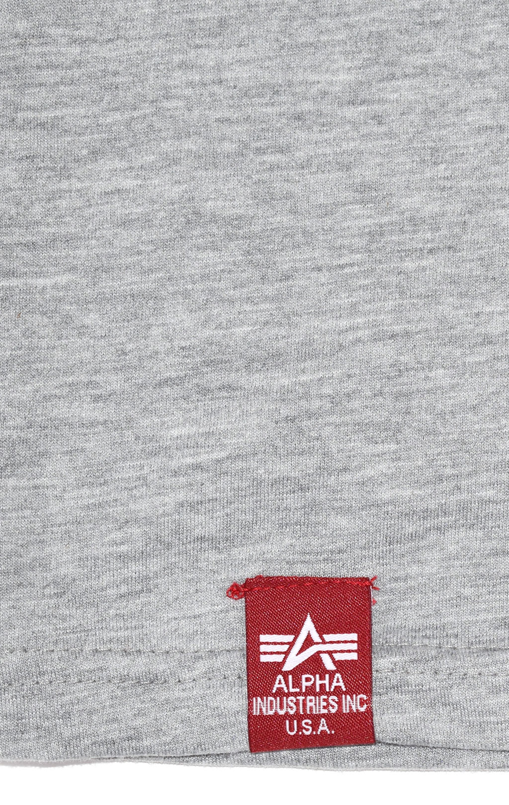 Футболка ALPHA INDUSTRIES AUTHENTIC PRINT grey heather 