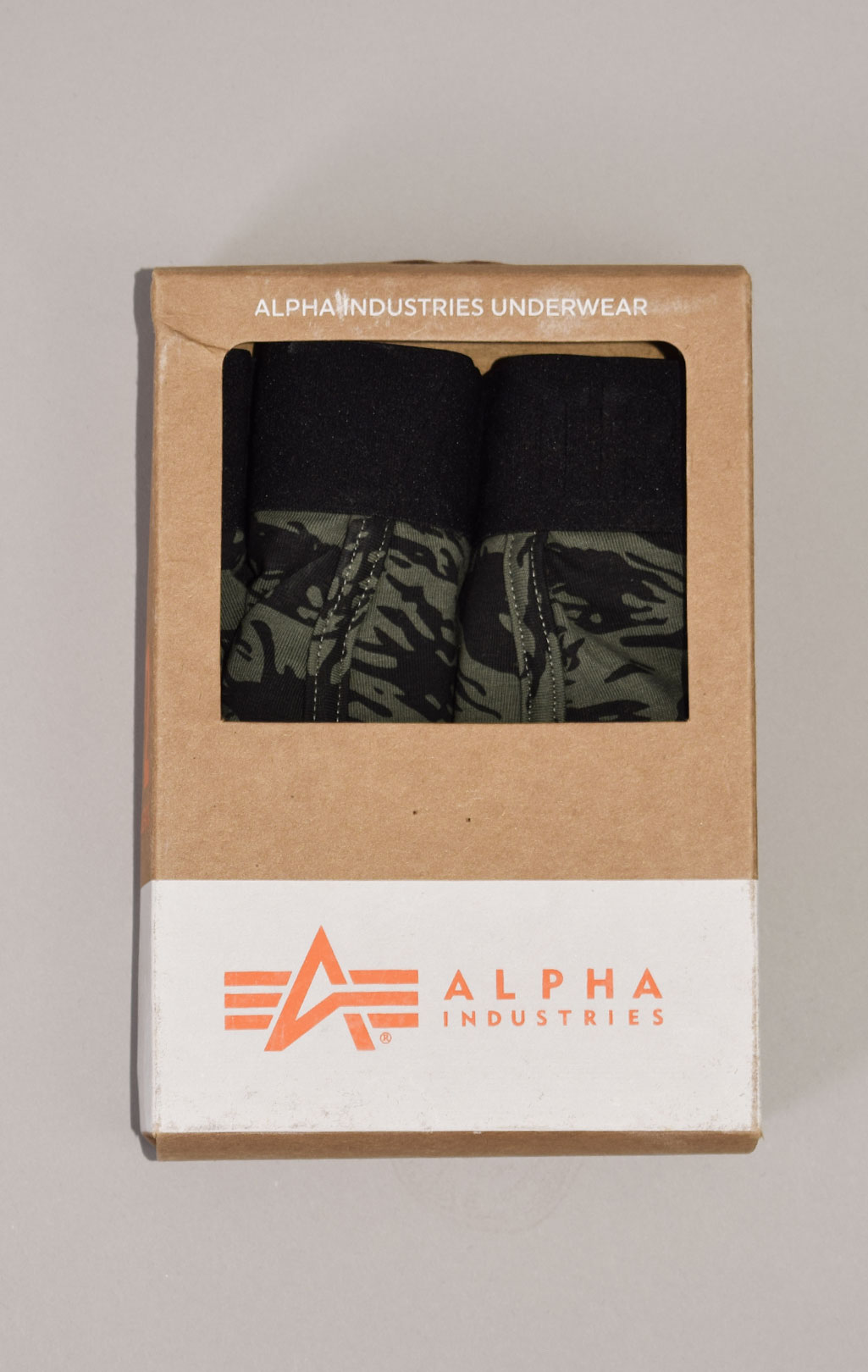 Трусы ALPHA INDUSTRIES GRAPHIC AOP UNDERWEAR (упаковка 2 шт.) dark green/black 