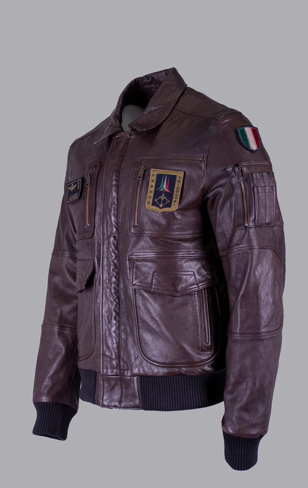 Куртка-пилот AERONAUTICA MILITARE кожа FW 26/27/IT marrone (PN 0846) 