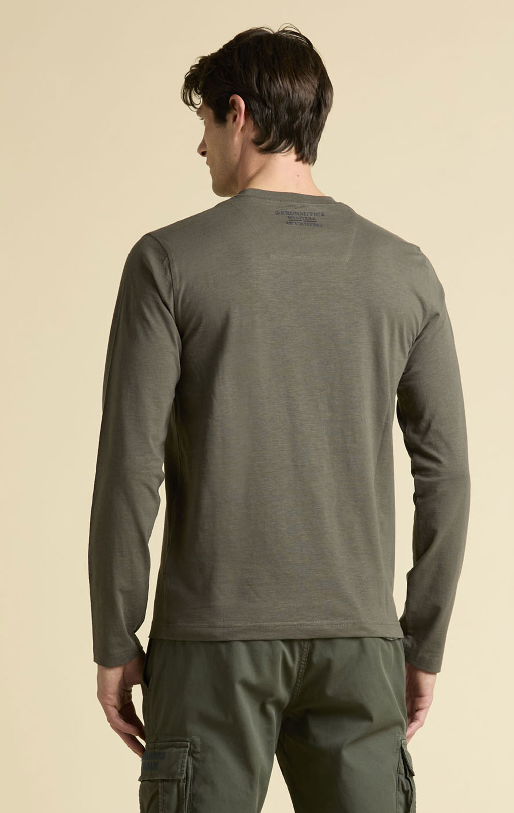 Лонгслив AERONAUTICA MILITARE FW 25/26/BD beluga grey (TS 2485)