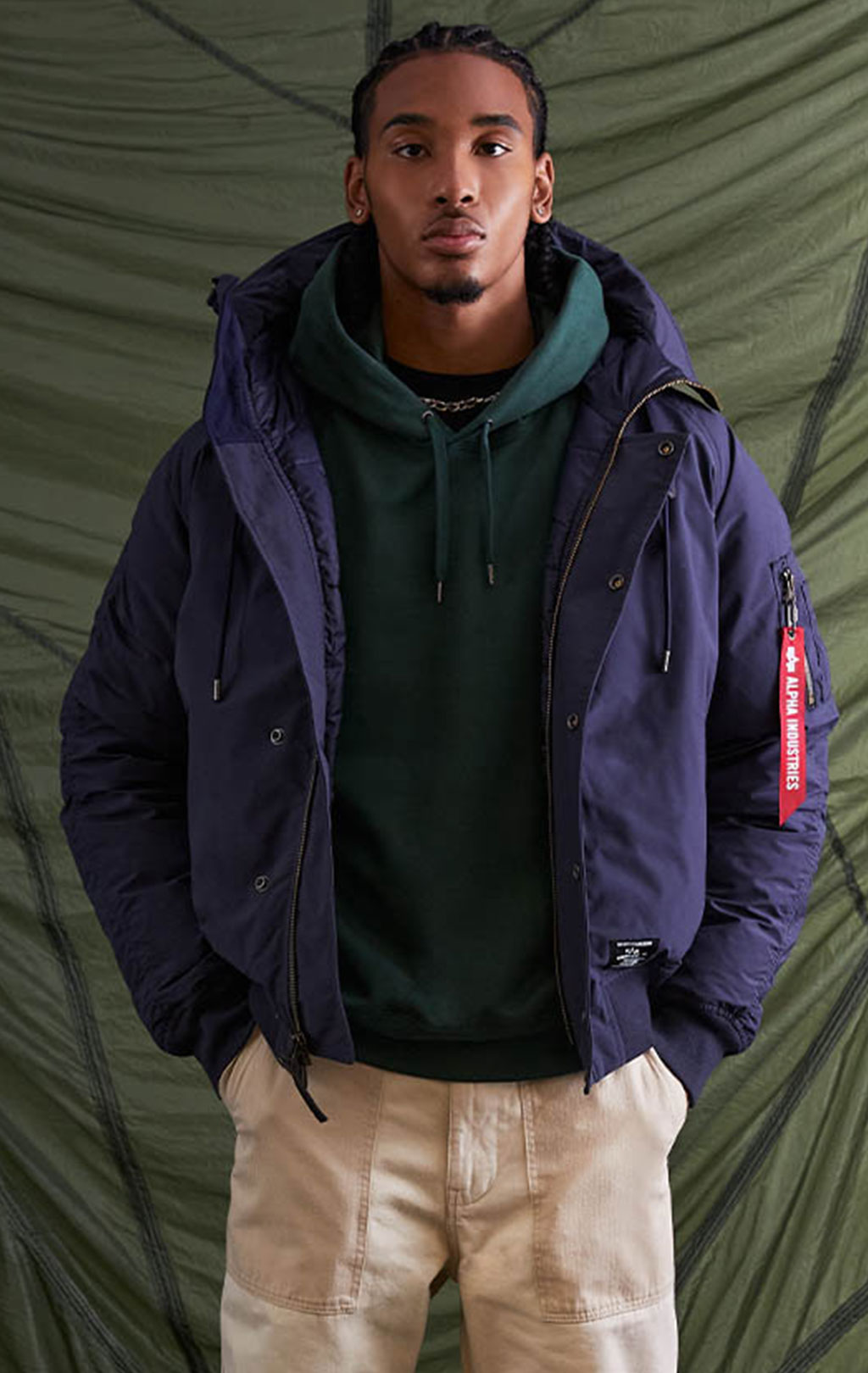 Аляска ALPHA INDUSTRIES ALTITUDE N-2B FW 23/24 m rep. blue 