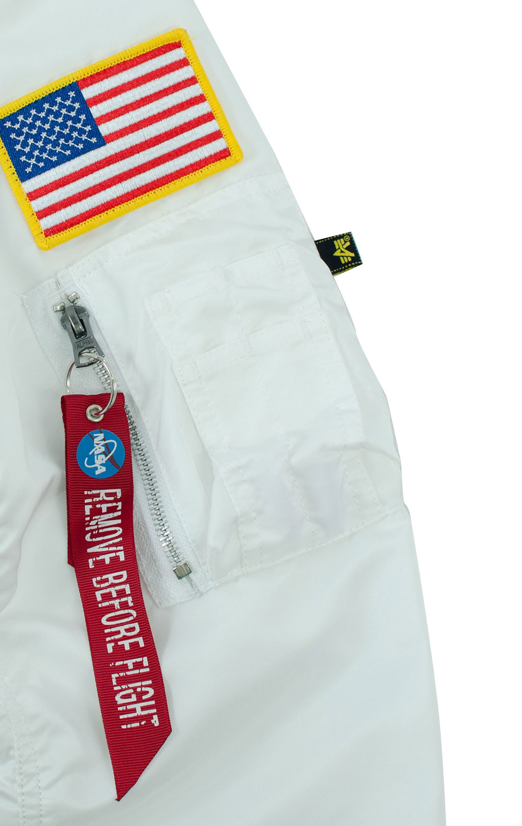 Ветровка ALPHA INDUSTRIES L-2B NASA white 