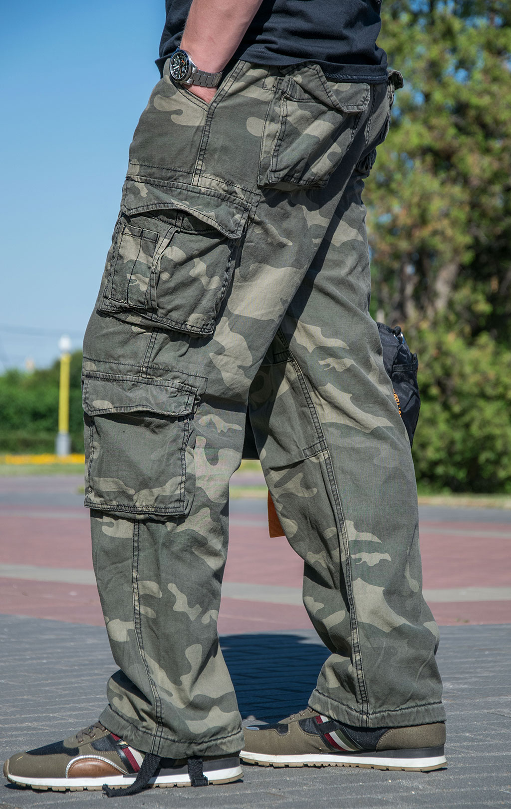 Брюки-карго Surplus AIRBORNE VINTAGE camo black 