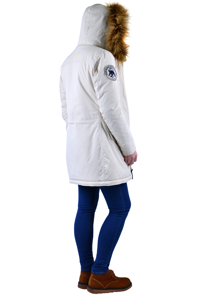 Женская аляска ALPHA INDUSTRIES POLAR white off 