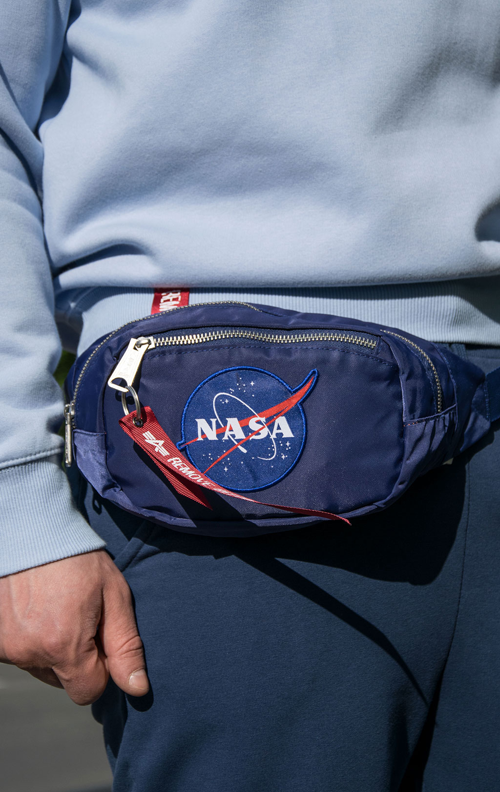 Сумка поясная ALPHA INDUSTRIES NASA WAIST BAG rep. blue 