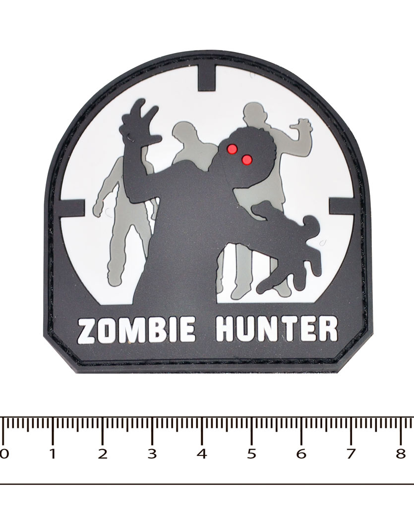 Нашивка ПВХ Fostex ZOMBIE HUNTER SWAT на липучке (12033) 