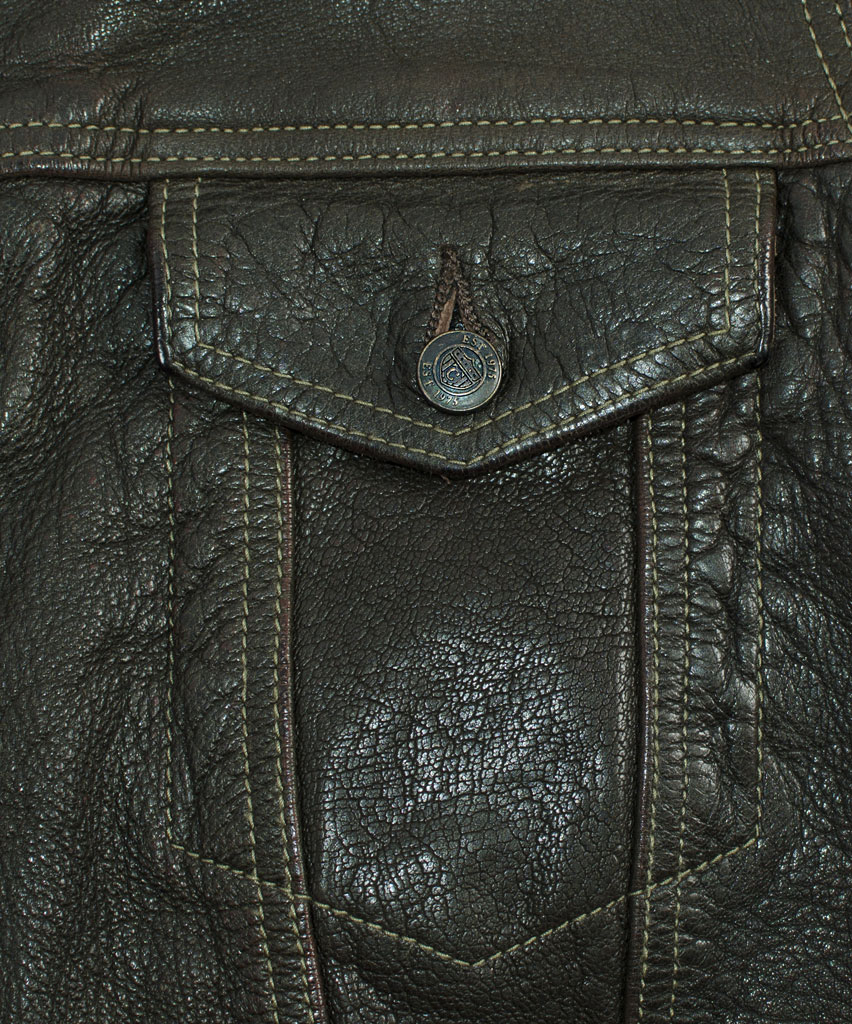 Куртка COCKPIT JEAN кожа brown washed (Z21W012W) 