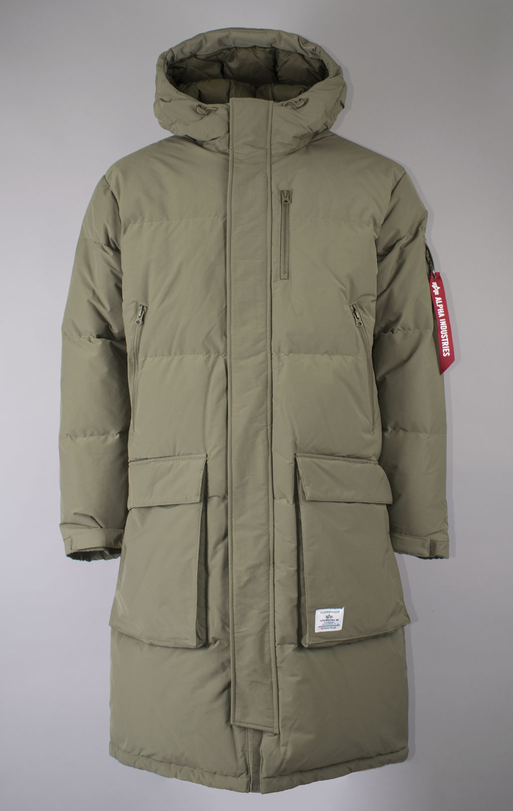 ALPHA INDUSTRIES LONG PUFFER PARKA FW 23 24 m OG 107 green ForceAge
