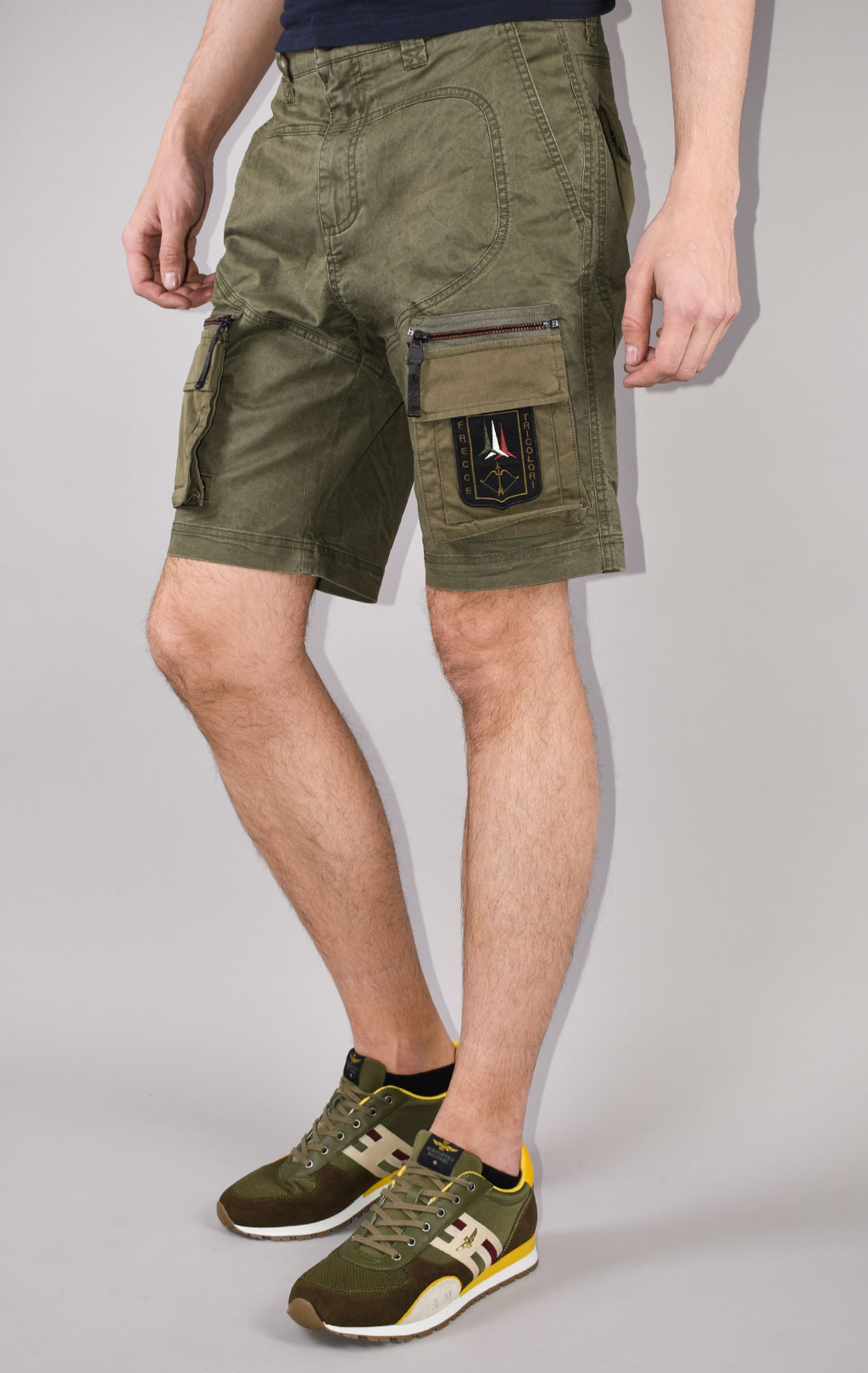 Шорты AERONAUTICA MILITARE SS 22/CN verde militare (BE 141) 