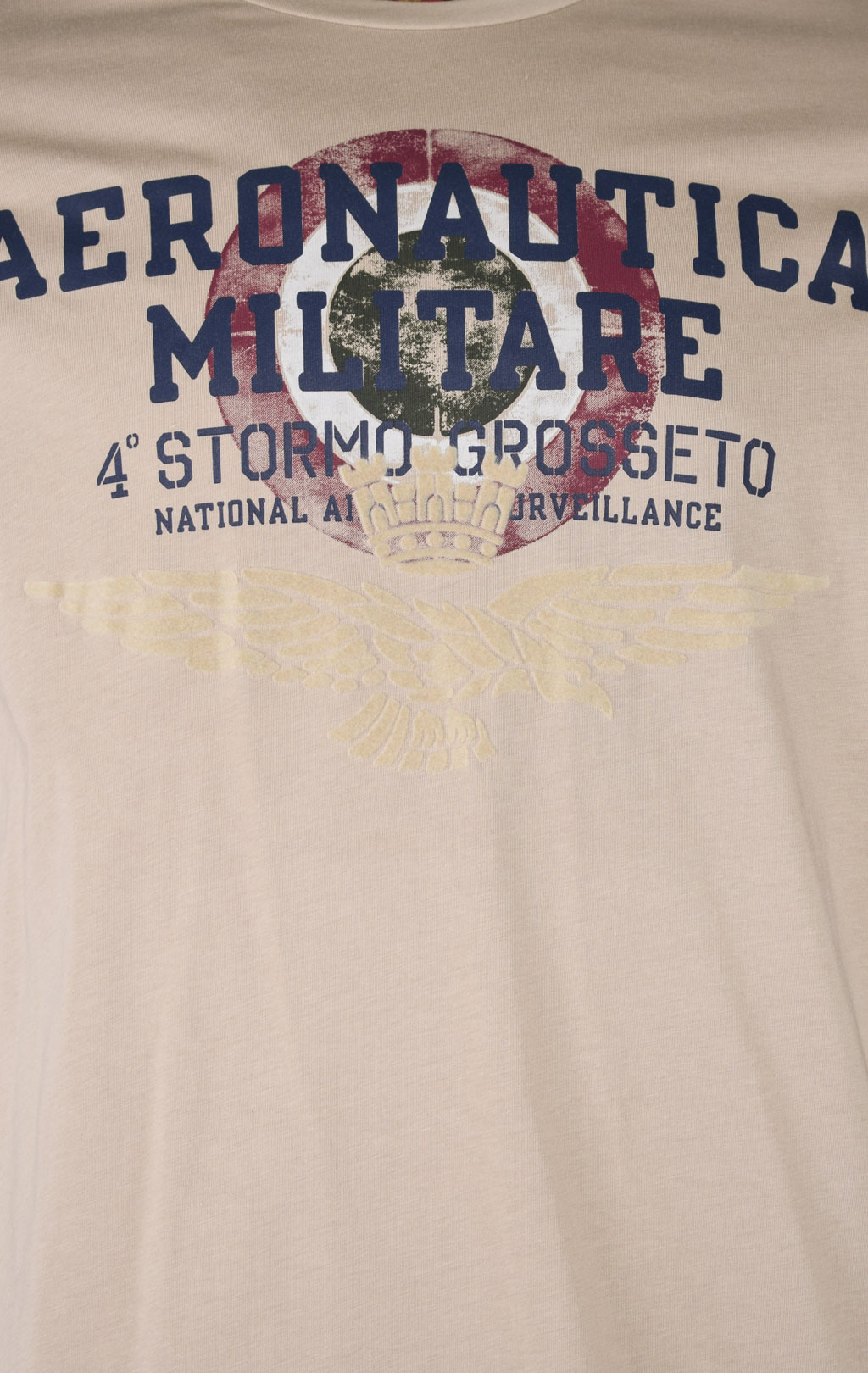 Футболка AERONAUTICA MILITARE big size SS 22/TR sabbia (TS 1940) 
