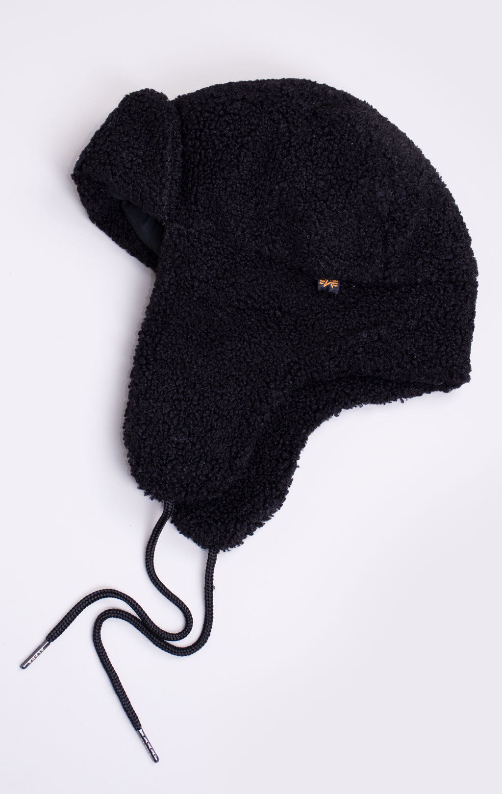 Шапка с ушами ALPHA INDUSTRIES ALPHA TEDDY HAT black 