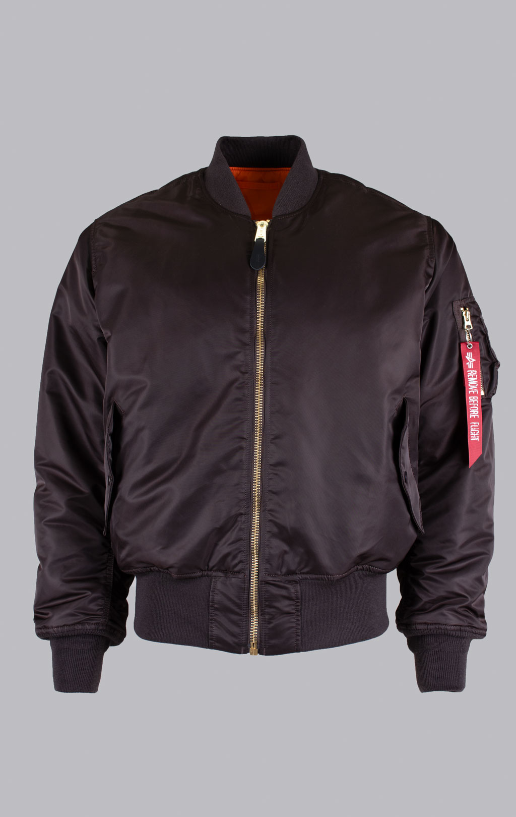 Бомбер ALPHA INDUSTRIES MA-1 HERITAGE hunter brown 