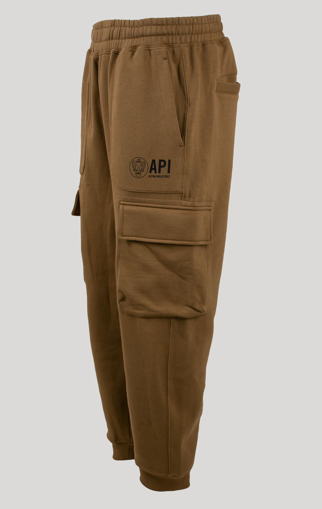 Брюки спортивные джоггеры ALPHA INDUSTRIES UNFRM CARGO SWEATPANTS FW 25/26 tan M001151 