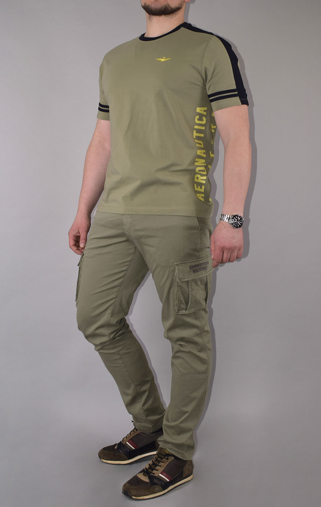 Футболка AERONAUTICA MILITARE SS 21/TR green (TS 1816) 