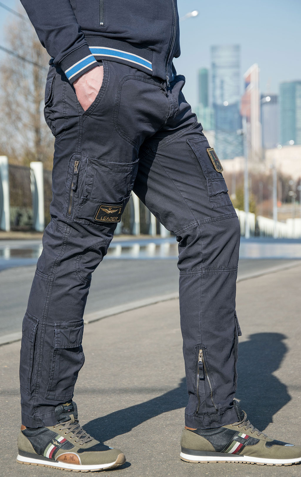 Брюки-карго AERONAUTICA MILITARE SS 22/AL dark navy (PA 1478) 