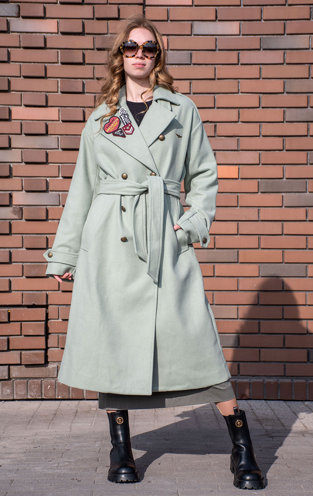 Женское пальто AERONAUTICA MILITARE FW 24/25/CN verde the (AB 2971) 