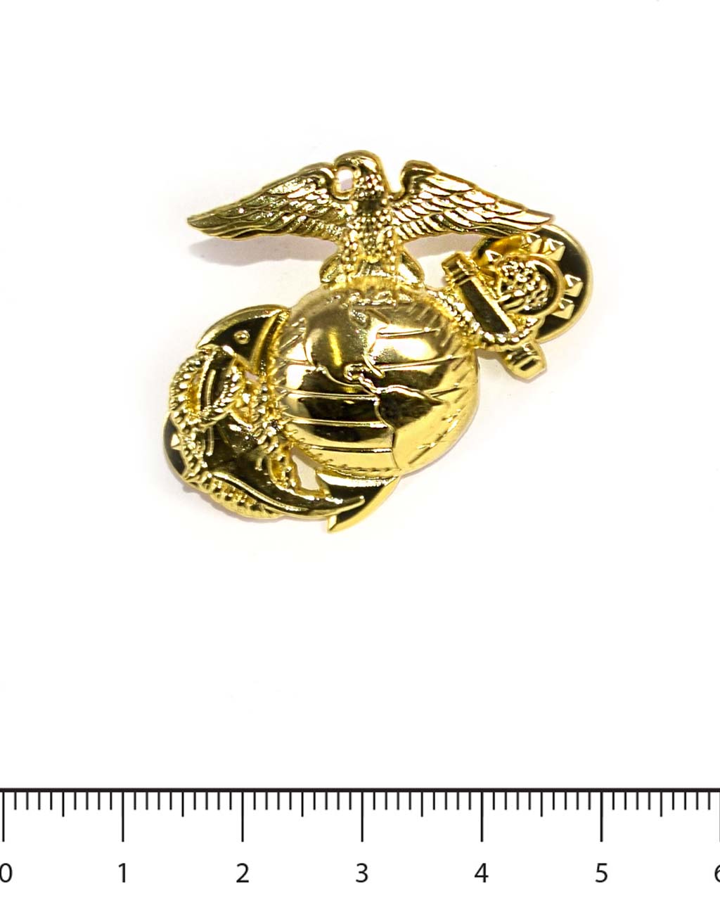 Кокарда на пилотку USMC парадная left gold (P14877) США