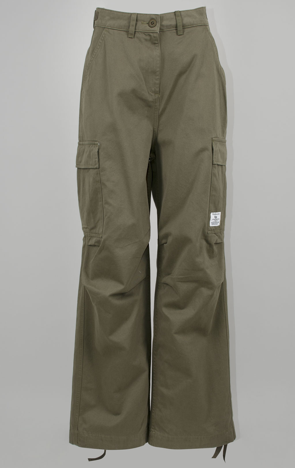 Женские брюки-карго парашюты ALPHA INDUSTRIES M-65 PANT плотные FW 24/25 OG-107 green 