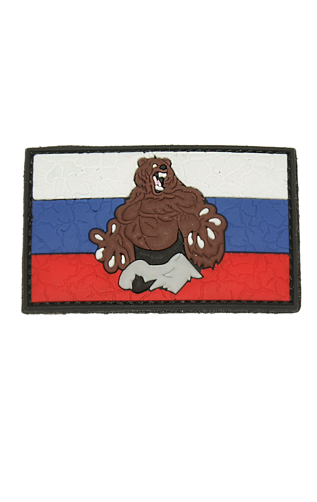 Нашивка ПВХ Fostex RUSSIAN BEAR on flag на липучке (7200) 