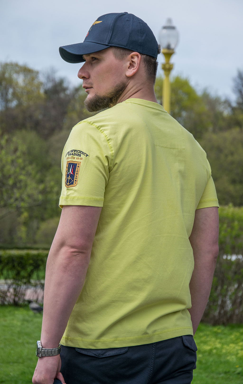 Футболка AERONAUTICA MILITARE SS 22/BD lime scuro (TS 1949) 