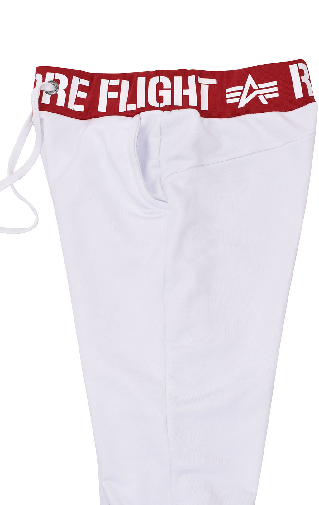 Женские брюки спортивные джоггеры ALPHA INDUSTRIES RBF RIB JOGGER white 