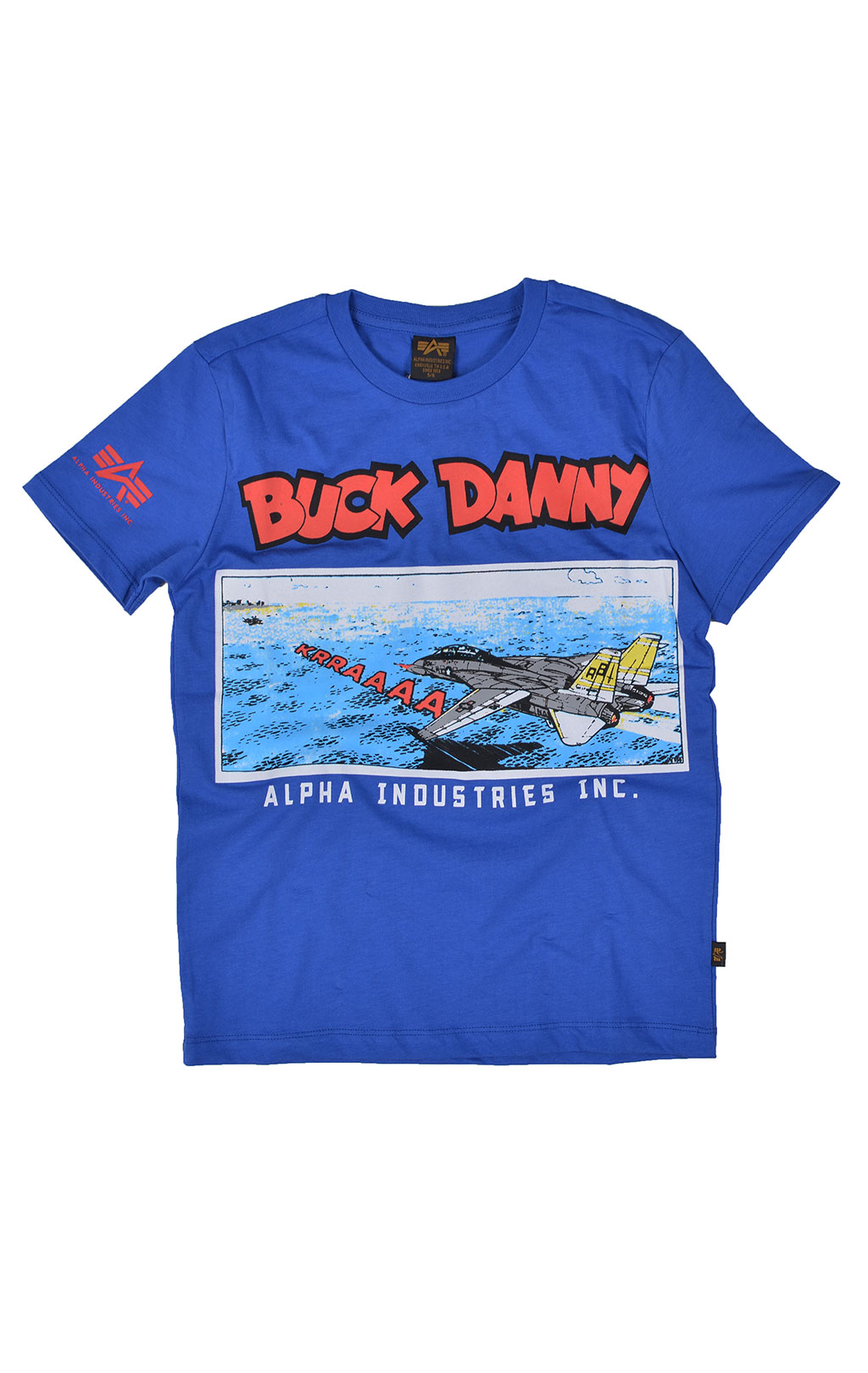 Детская футболка ALPHA INDUSTRIES BUCK DANNY royal 