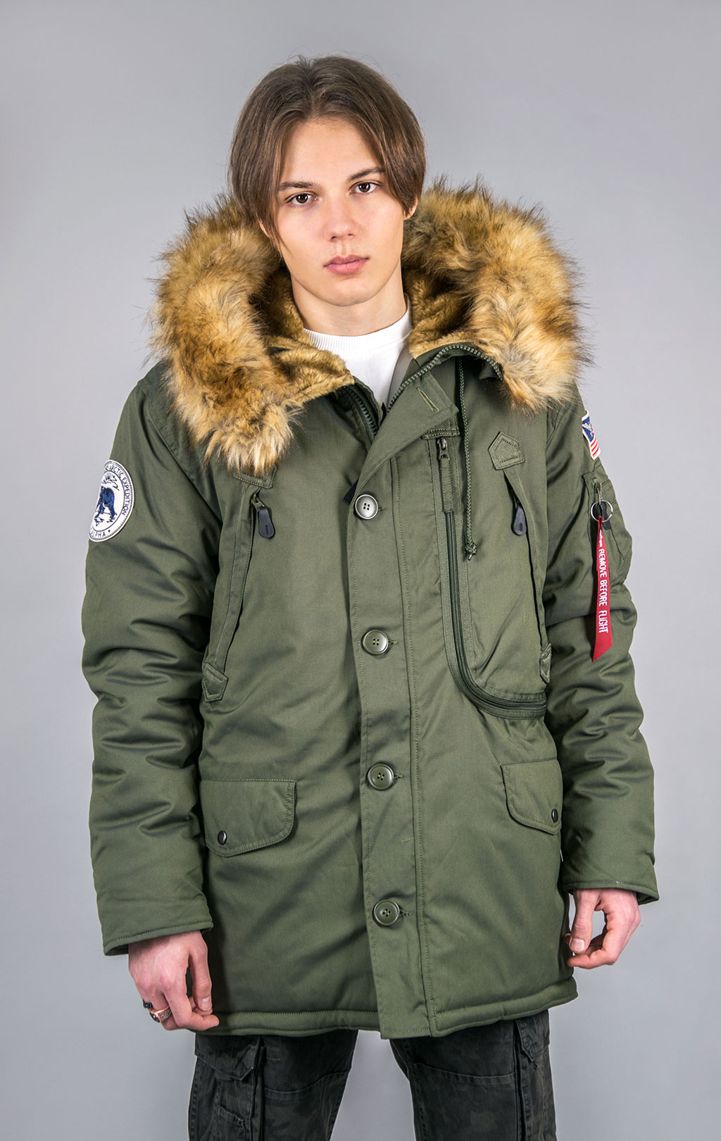 Аляска ALPHA INDUSTRIES POLAR dark green 