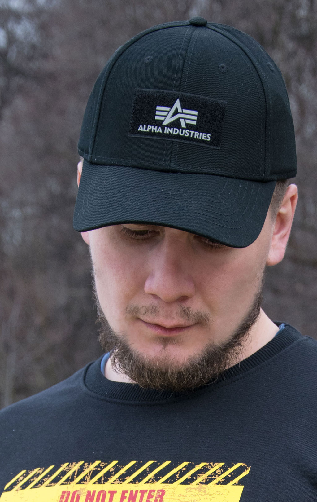 Бейсболка ALPHA INDUSTRIES VELCRO CAP II black 