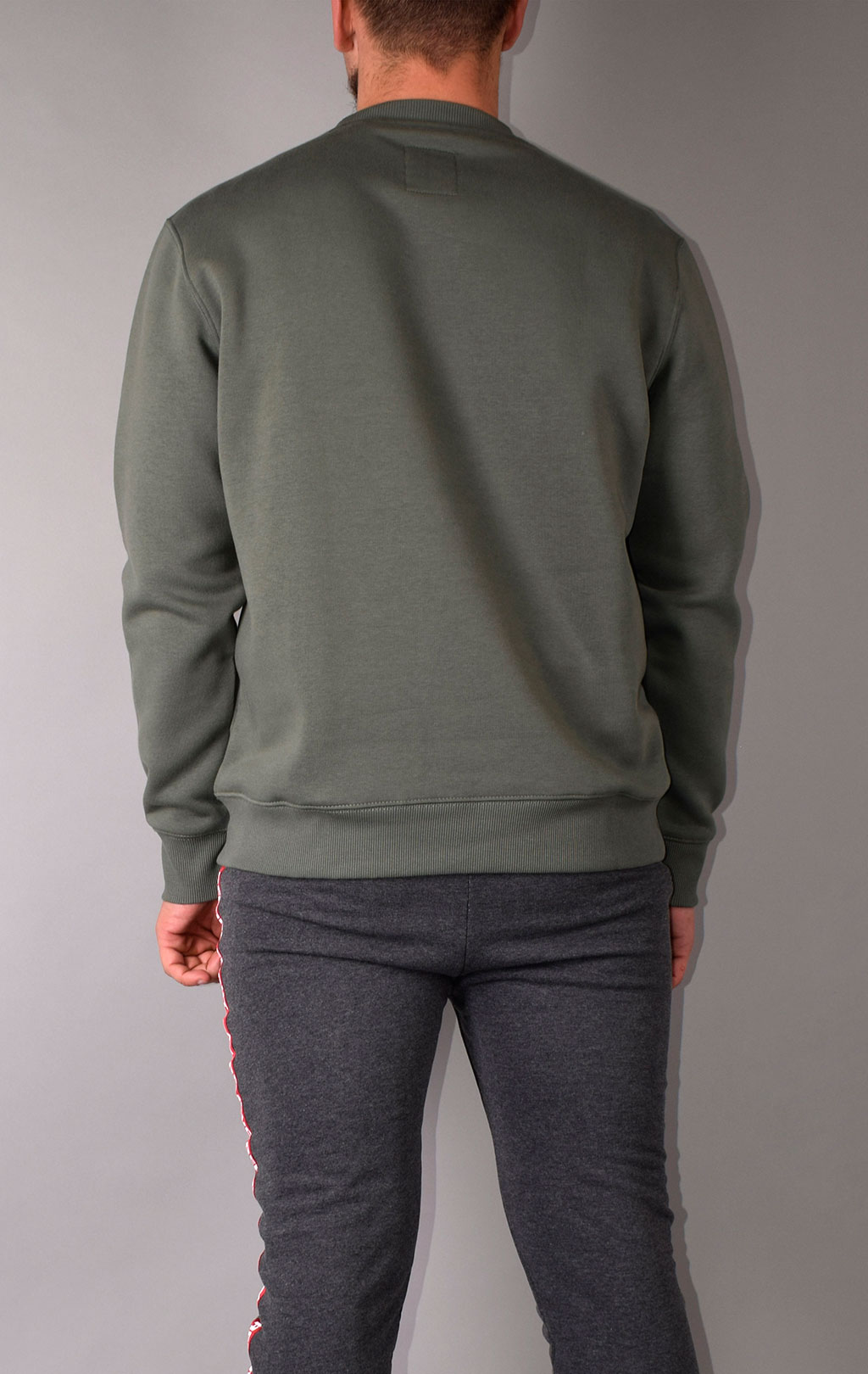 Свитшот ALPHA INDUSTRIES BASIC SWEATER SMALL LOGO vintage green 