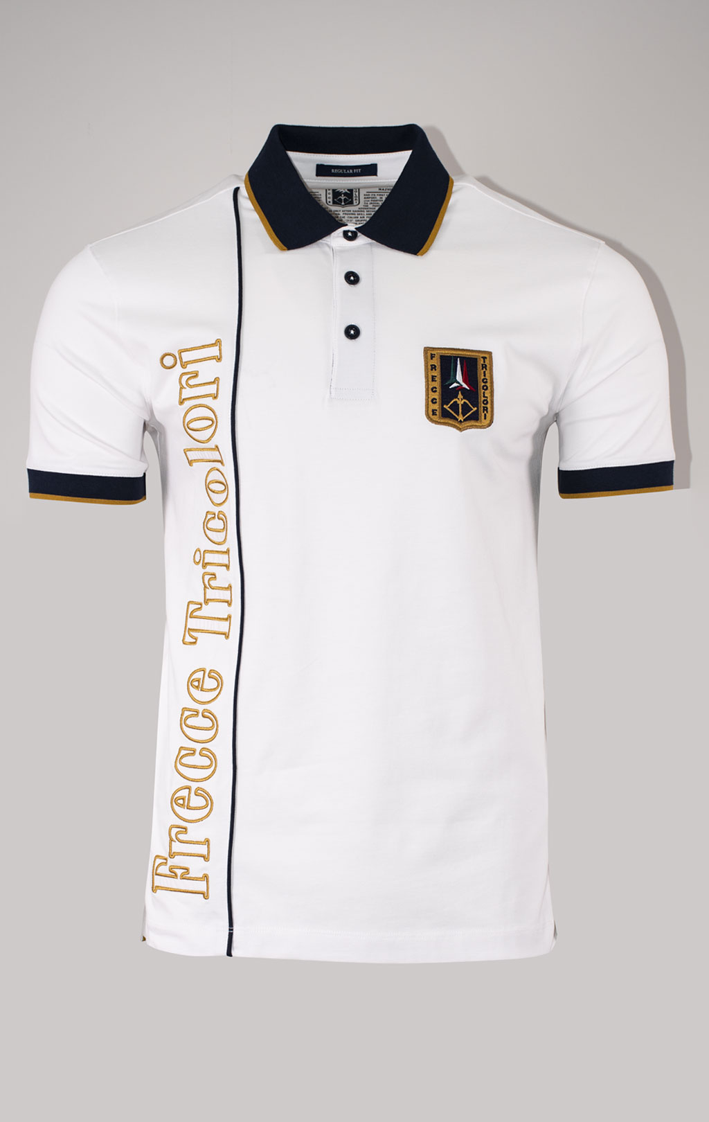 Футболка-поло AERONAUTICA MILITARE SS 24 m/TR milk white (PO 1772) 