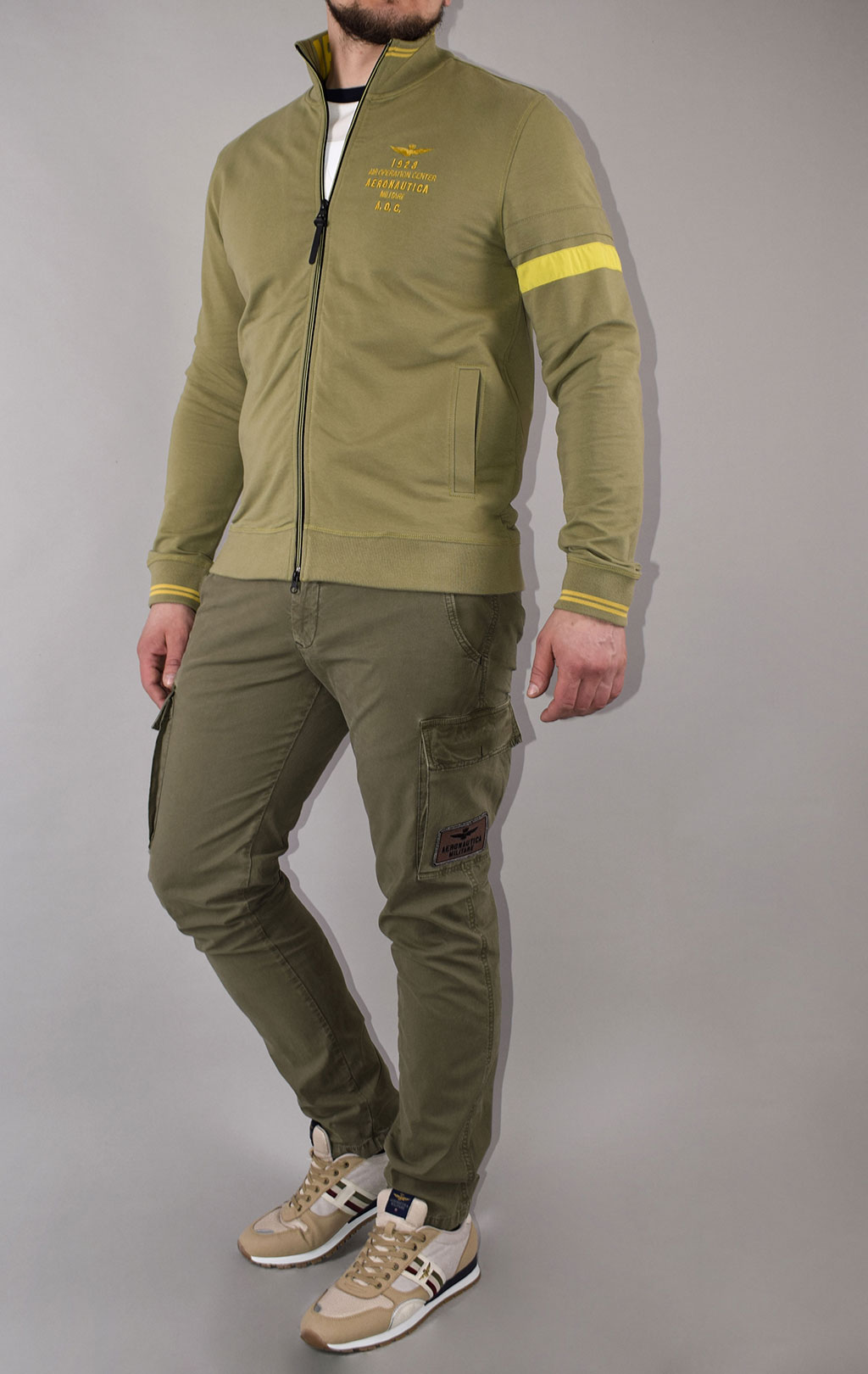 Олимпийка AERONAUTICA MILITARE SS 21/TR green (FE 1571) 