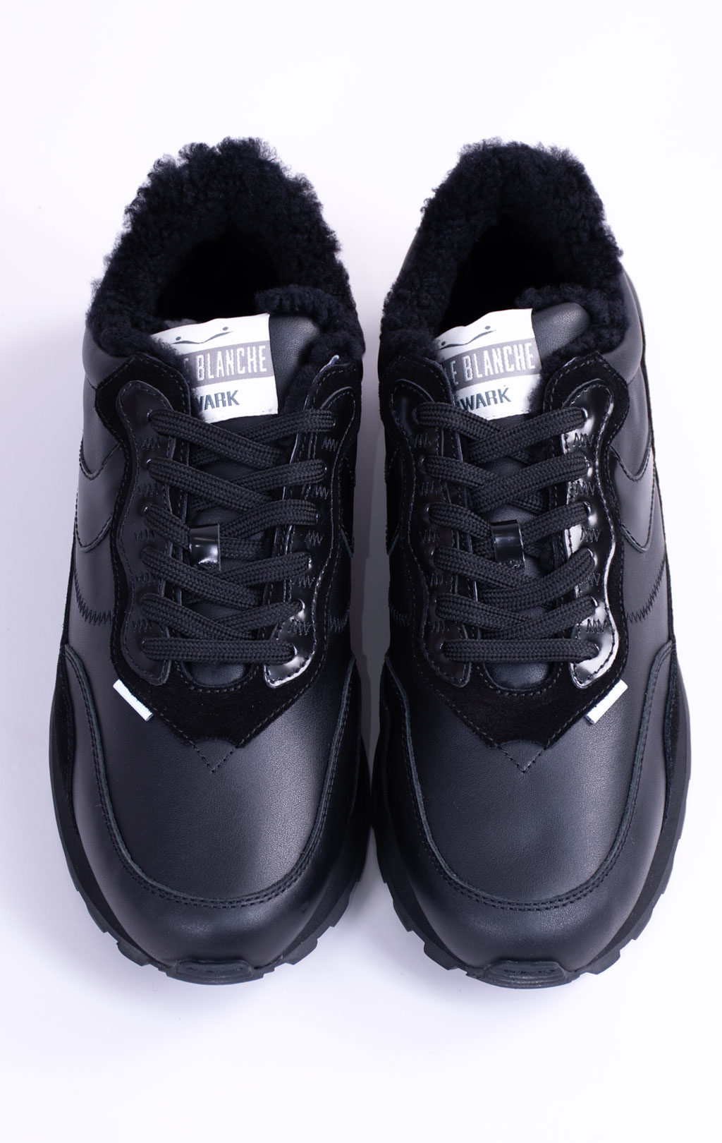 Кроссовки VOILE BLANCHE QWARK HYPE FUR MAN мех FW 26/27 black 2017974 