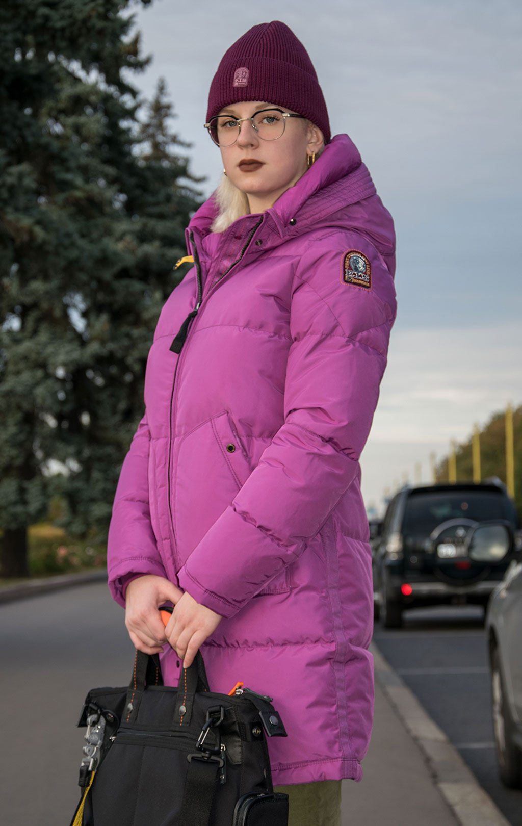 Женская куртка-пуховик PARAJUMPERS LONG BEAR CORE FW 22/23 deep orchid 