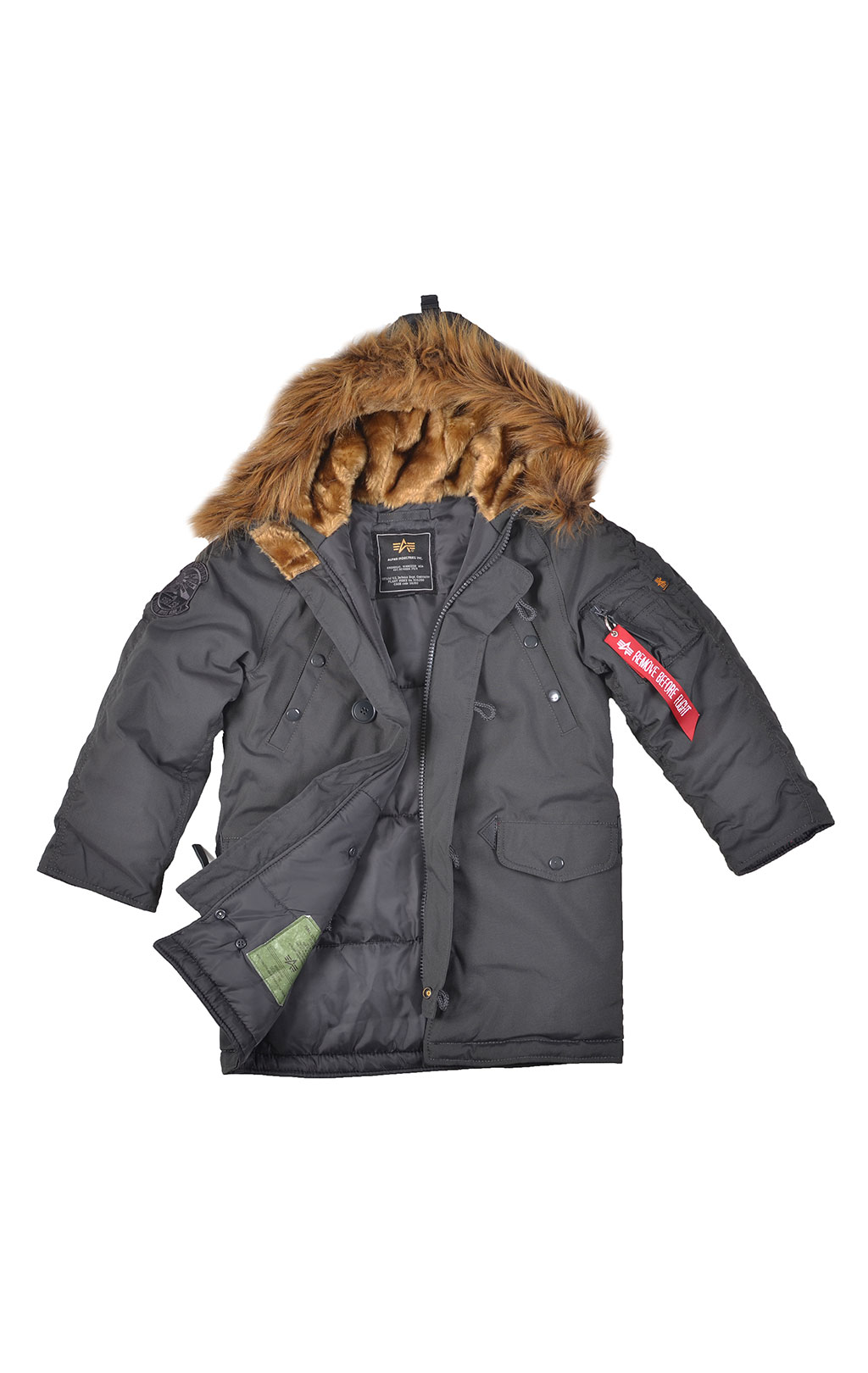 Детская аляска ALPHA INDUSTRIES EXPLORER rep.grey 